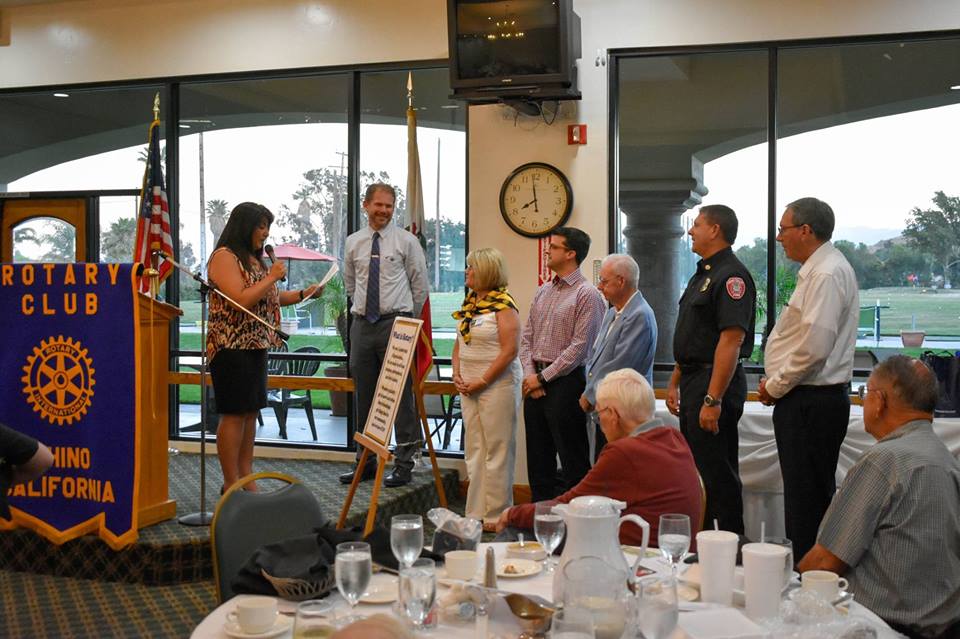 Installation of the Board of Directors at the Chino Rotary Club